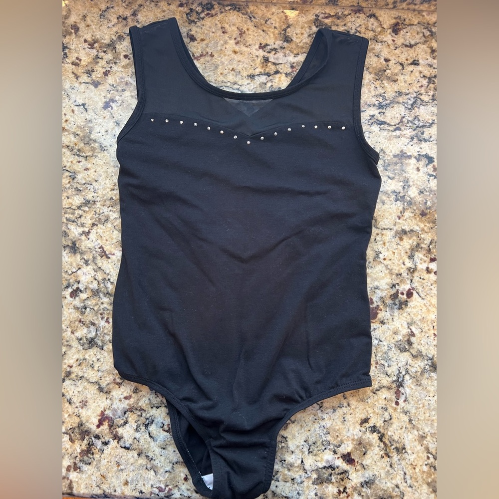 Black leotard with Stud Accents